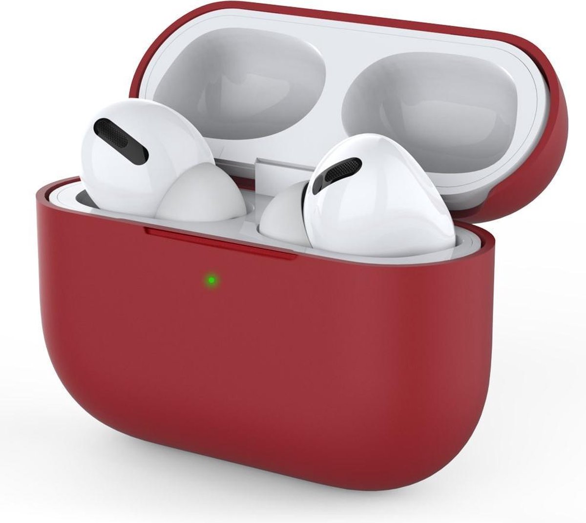 AirPods Pro Hoesje - Siliconen Case - Airpods Pro Hoesje - Bordeaux - Burgundy