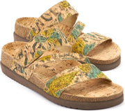 Mephisto BAMBOU dames slipper - groen - maat 41 - natuurlijk materiaal