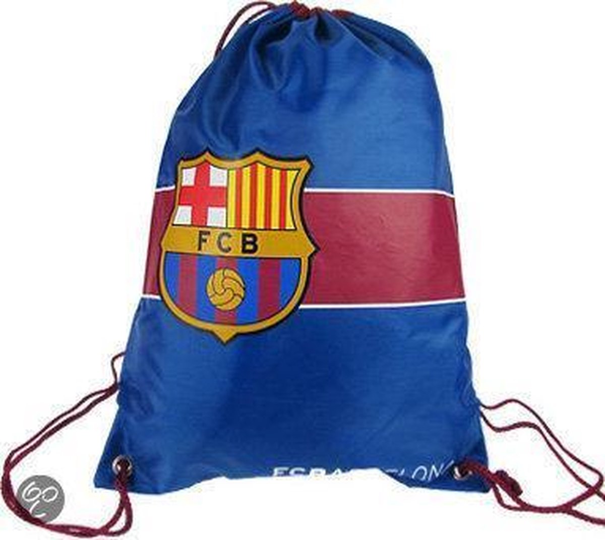 Zwemtas barcelona blauw/rood: 36x40 cm