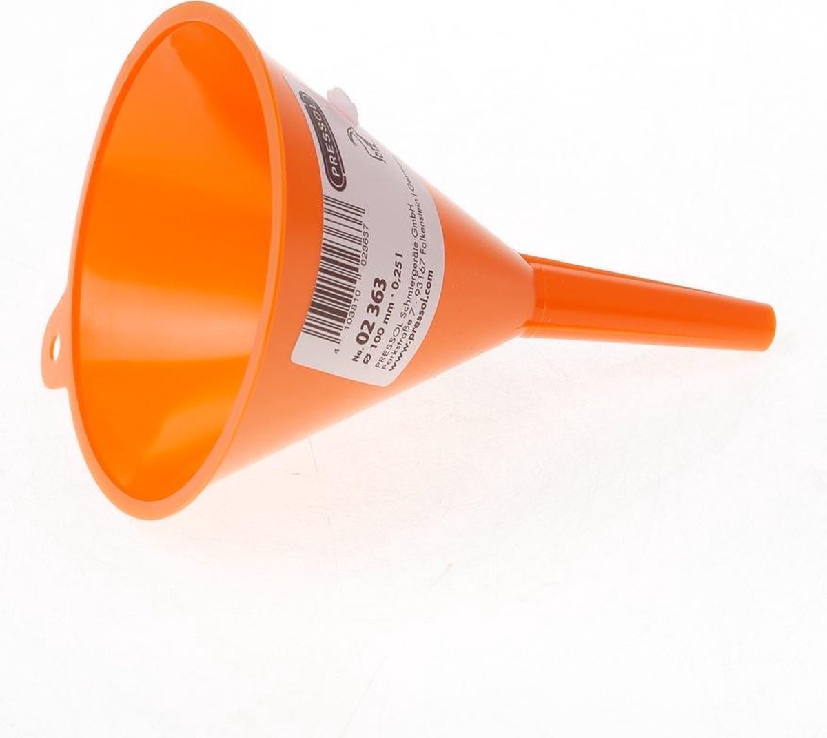 Pressol Trechter 100 Mm Polyethyleen 250 Ml Oranje