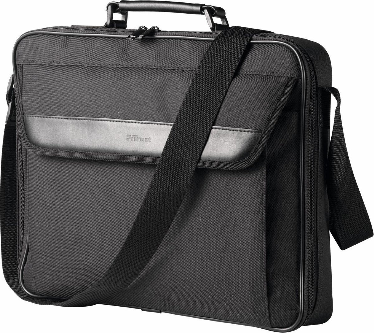 Trust - Atlanta | Laptop Schoudertas | 16 inch | Zwart
