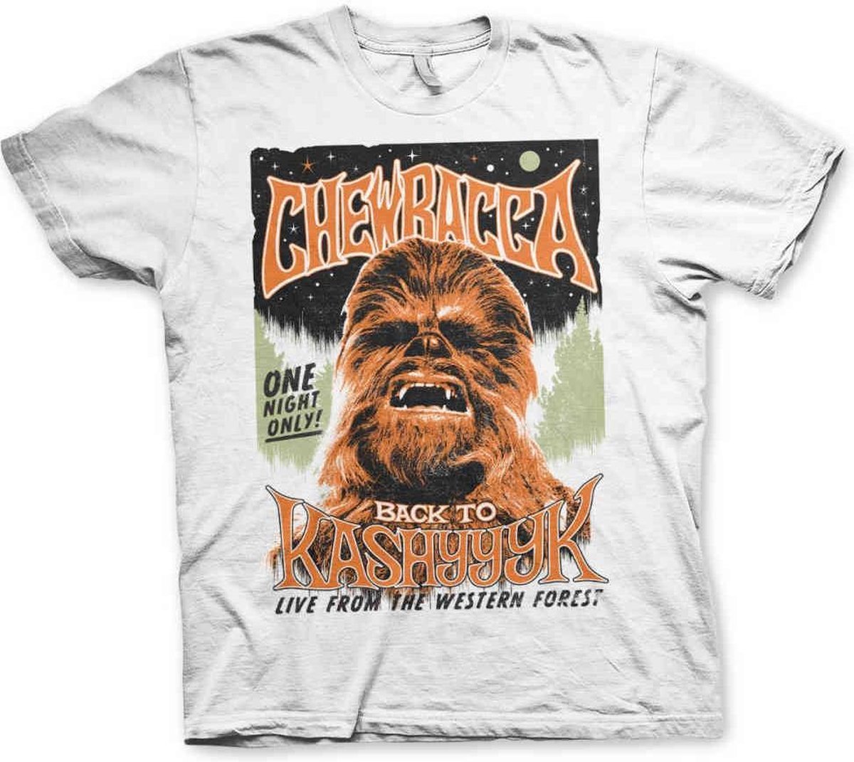 STAR WARS - T-Shirt RETRO - Chewbacca Back to Kashiiik (XXL)