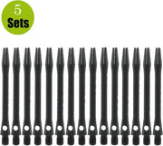 Aluminium Dart Shafts - Zwart - In Between - (5 Sets)