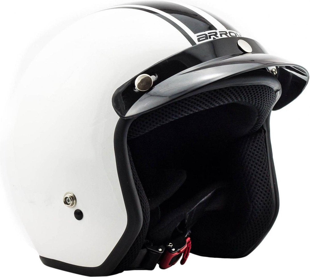 ARMOR AV-48 wit retro open jethelm scooter helm