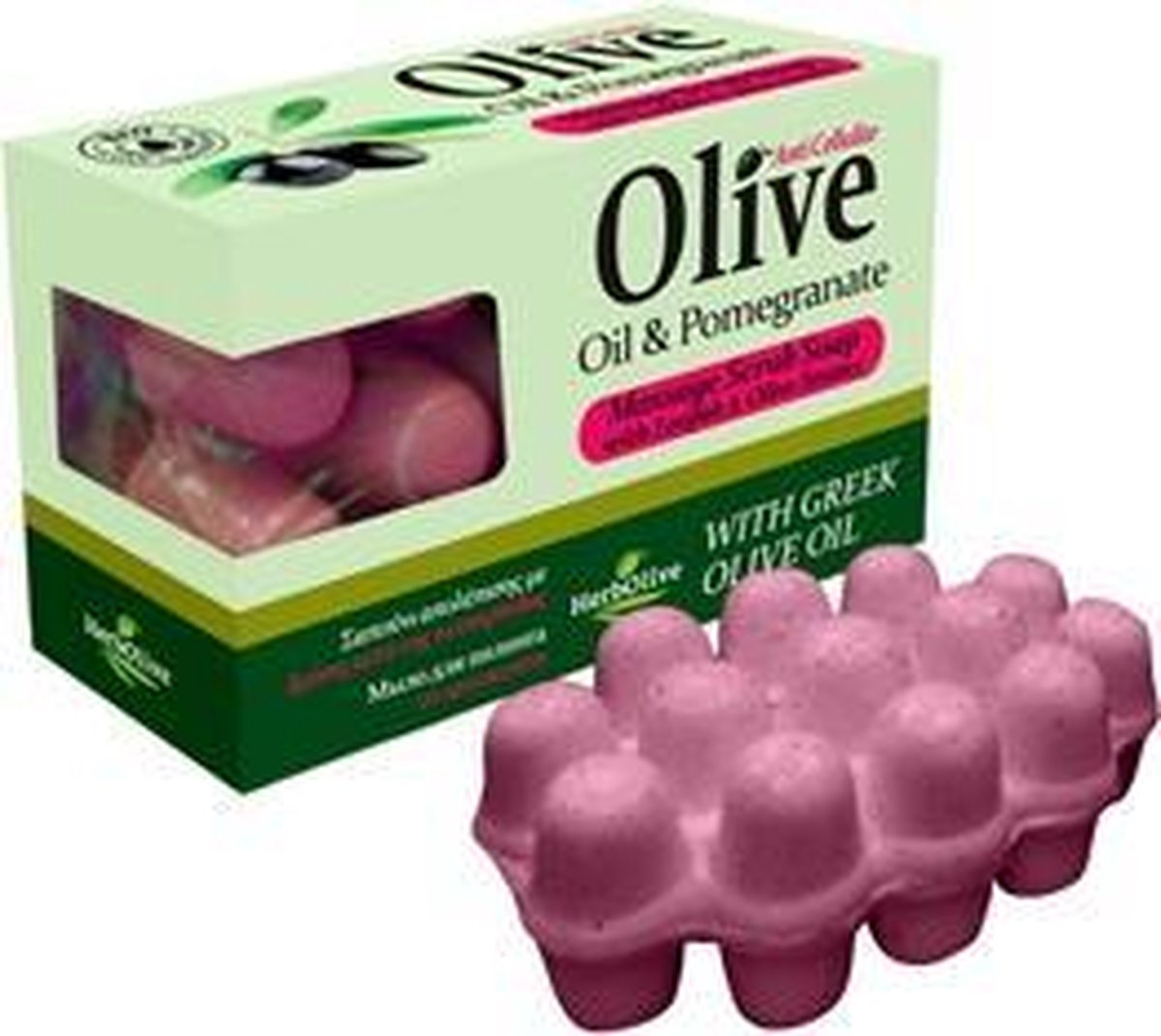 HerbOlive Zeep Massage *Olijfolie & Granaatappel* 100g