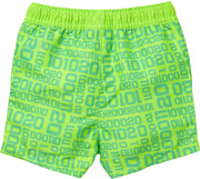 Quapi baby jongens zwembroek Giani Neon Green Letter
