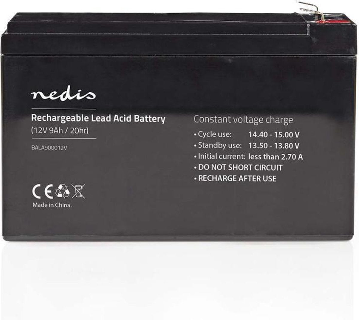 Oplaadbare Loodaccu | Lead-Acid | Oplaadbaar | 12 V | 9000 mAh | 150 mm | 65 mm | 95 mm