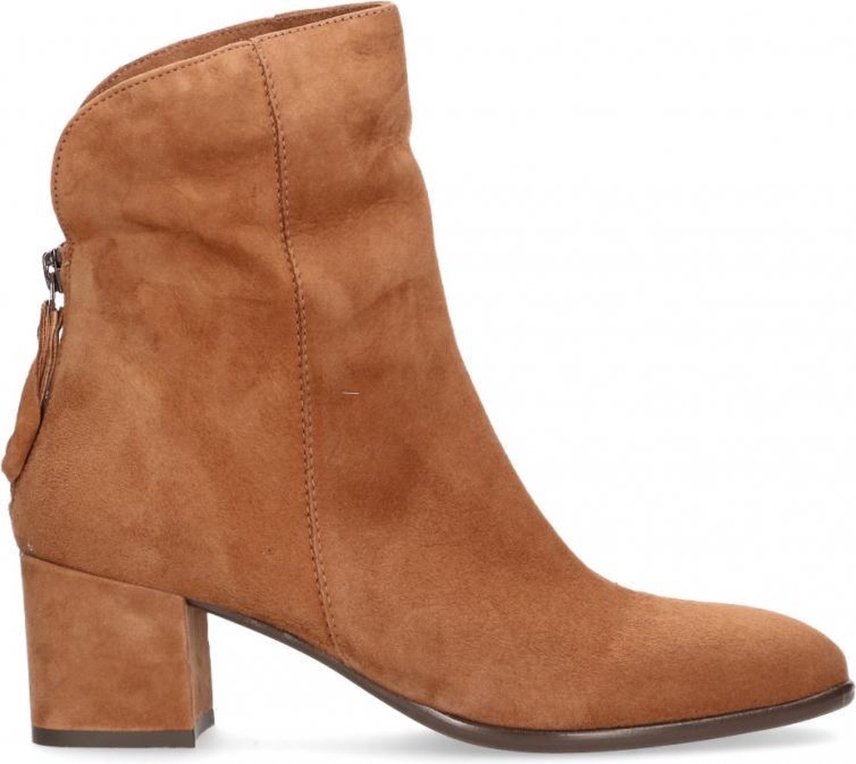Van Dalen  - Quengel Korte Laars Suede - Womens - Cognac - 41