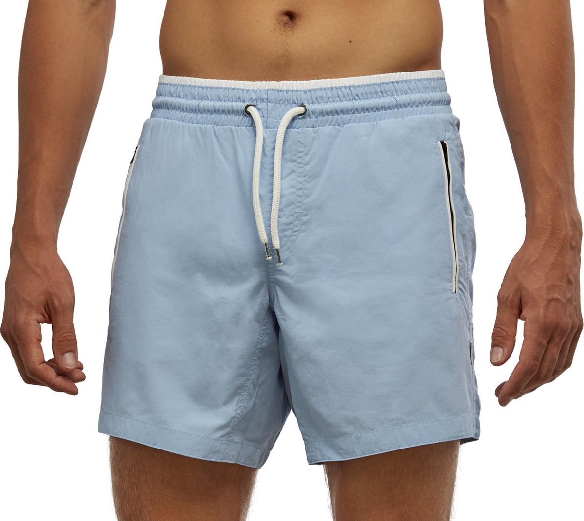 Coral Beachwear The Shallow - zwembroek - ritszakken - mannen - lichtblauw - 100% Taslan - sneldrogend