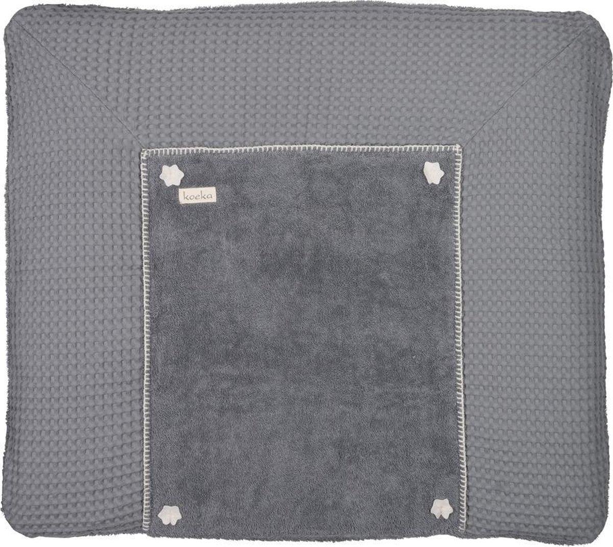 Koeka Aankleedkussenhoes wafel Bonn - Grey