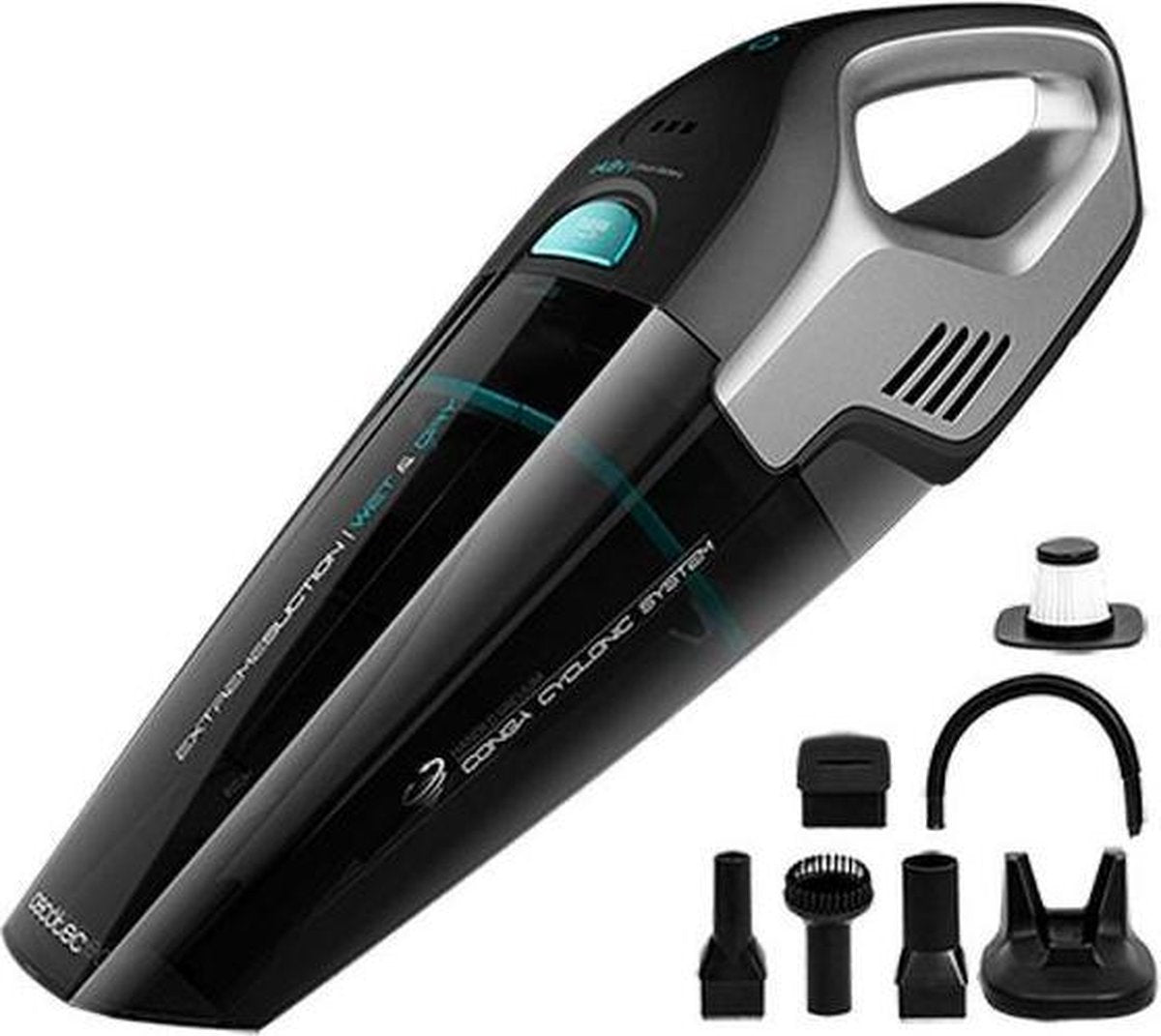 Cecotec ExtremeSuction Alles in één Kruimelzuiger - Vast en vloeibaar vuil - Incl 4 kopstukken - Snoerloos - 14