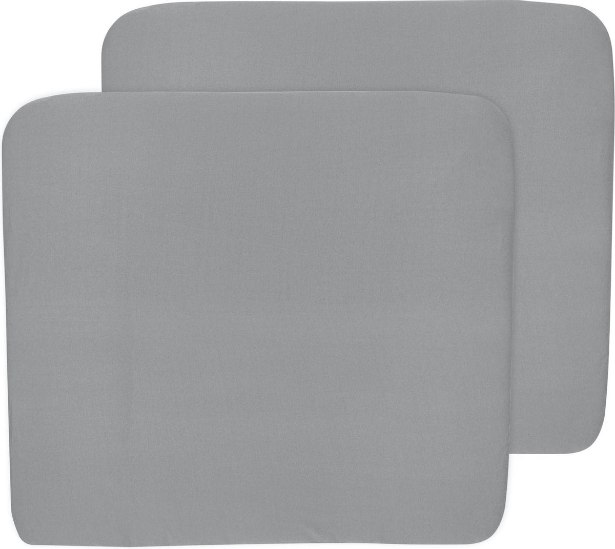 Meyco aankleedkussenhoes 3K 2-pack Basic jersey - grijs - 85x75 cm