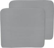 Meyco aankleedkussenhoes 3K 2-pack Basic jersey - grijs - 85x75 cm