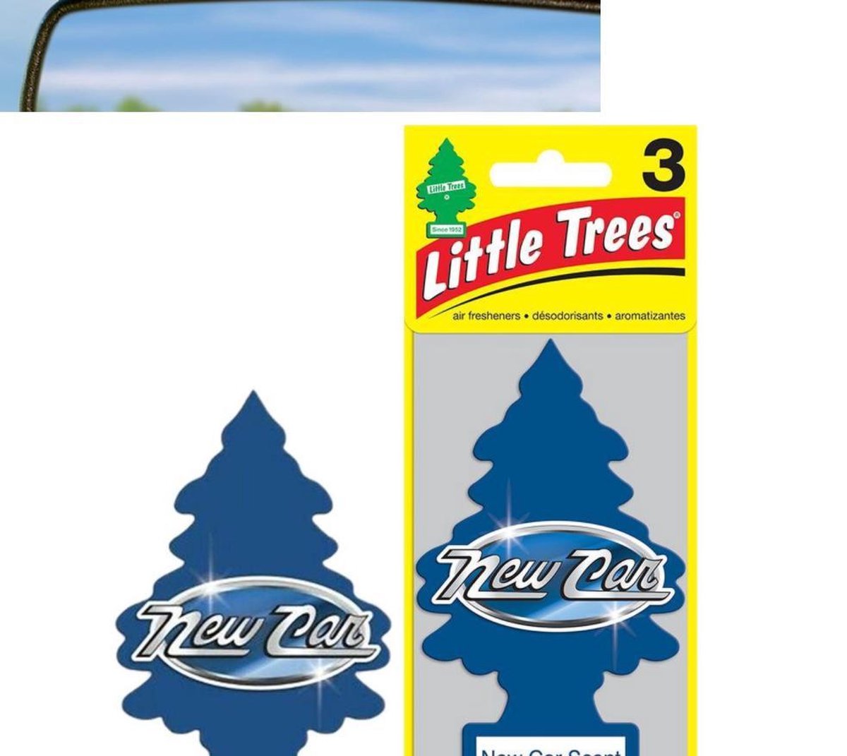 Set van 10 Auto luchtverfrissers - Luchtverfrisser - Auto Verfrisser - Geurboom - 10 stuks - New Car Scent