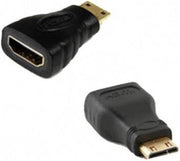 HDMI Female Naar Mini HDMI Male F / M Adapter HD TV Connector Adapter - Zwart