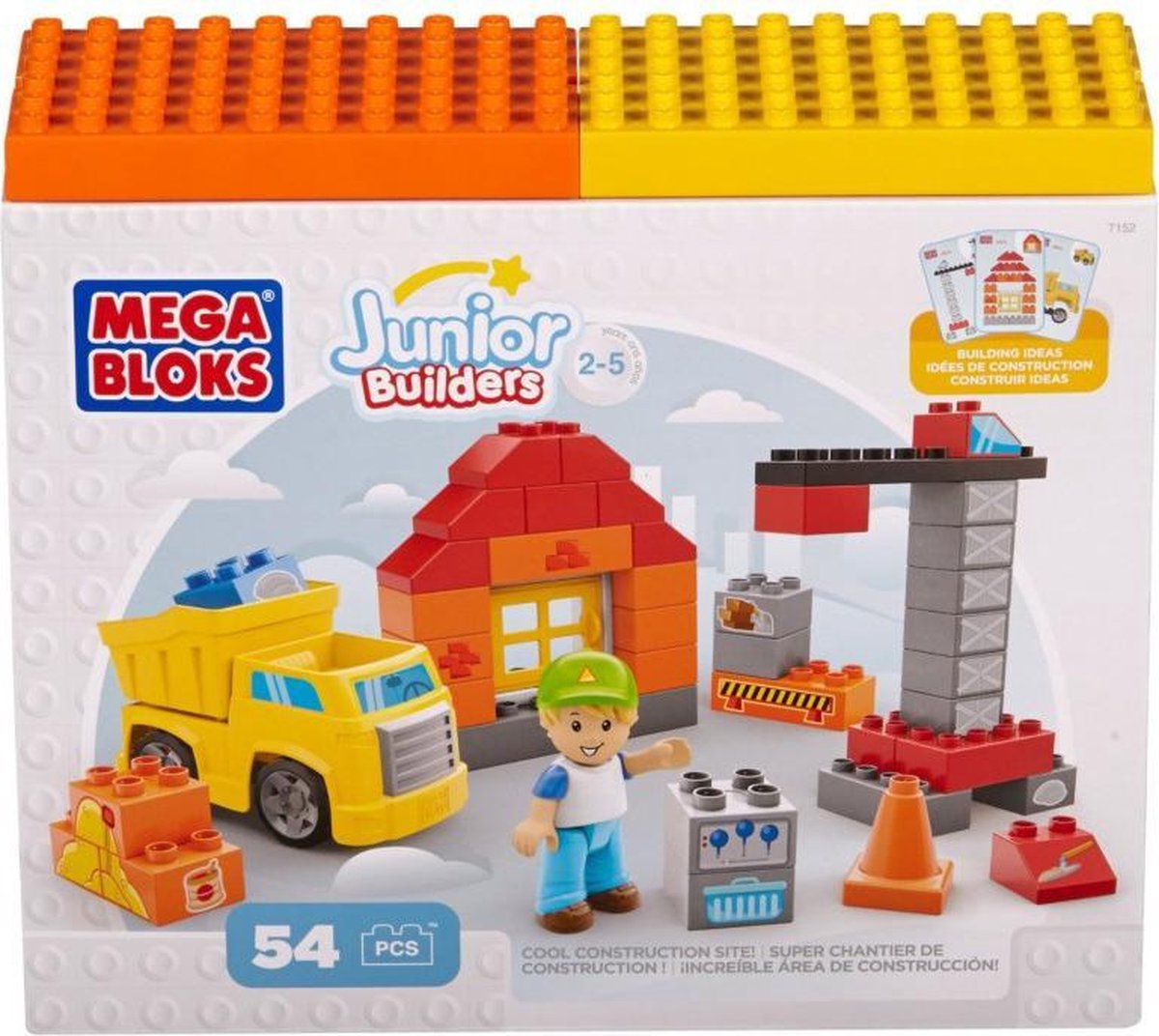 Mega Bloks Junior Builders Coole Bouwwerf - Constructiespeelgoed