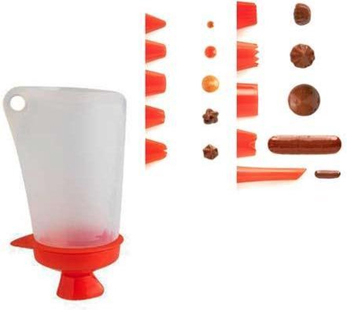 Deco Pocket spuitzak met spuitmondjes