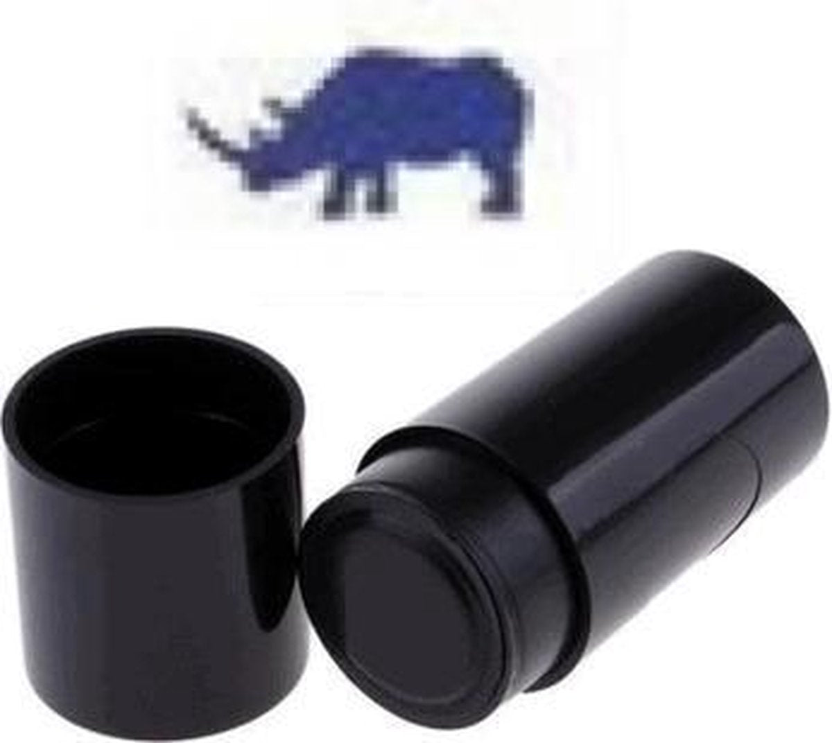 Firsttee - 1 + 1 GRATIS - Golfbalstempel Neushoorn - Blauw - Snel droog - Golf marker - Golfbal marker - Balstempel - Balmarker - Golf accessoires - Golftrainingsmateriaal - Training - Sport - Cadeau - Marker - Stempel - Bal - Trainingsmaterialen
