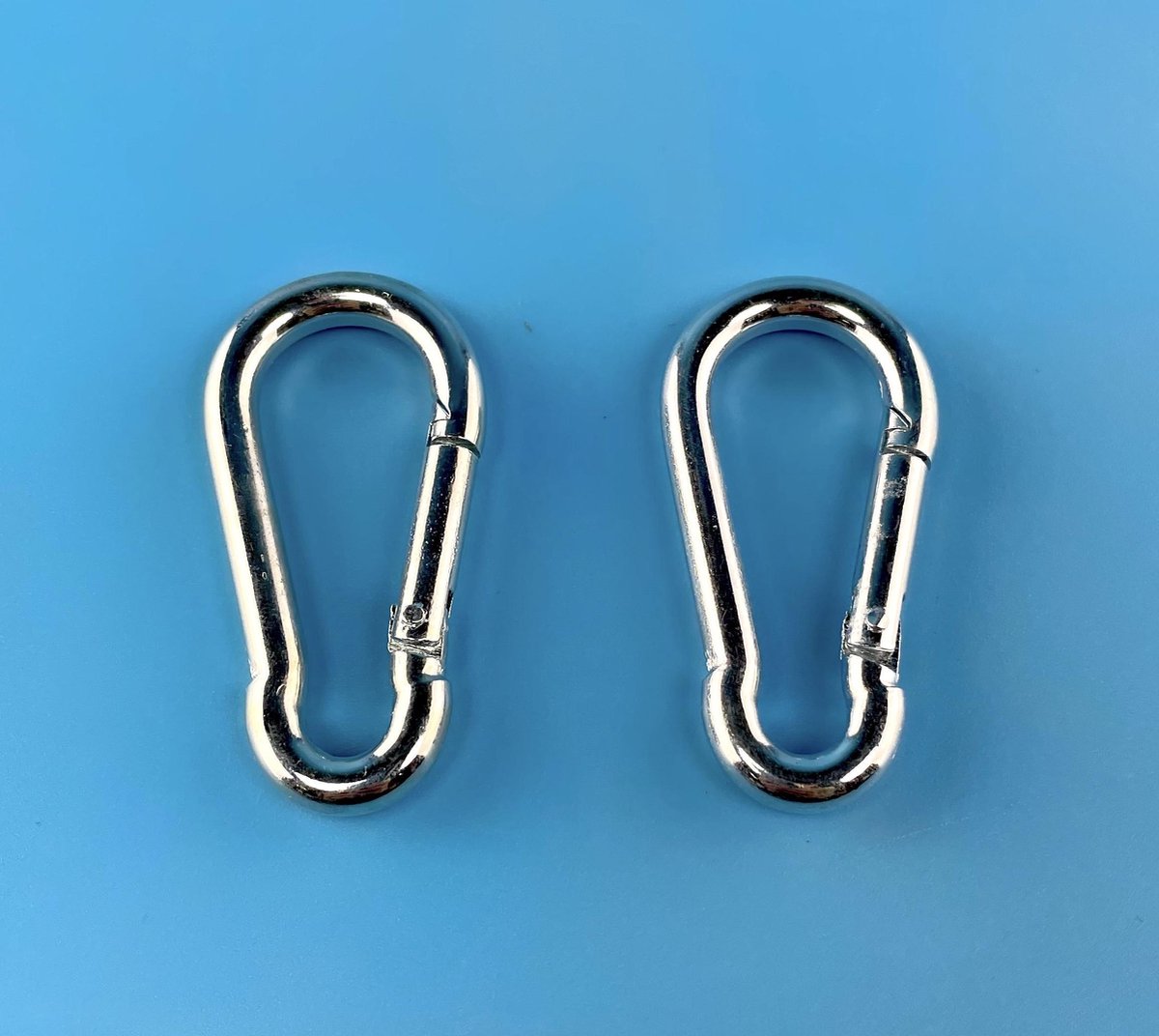 Karabijnhaak - 6 cm - 2 stuks