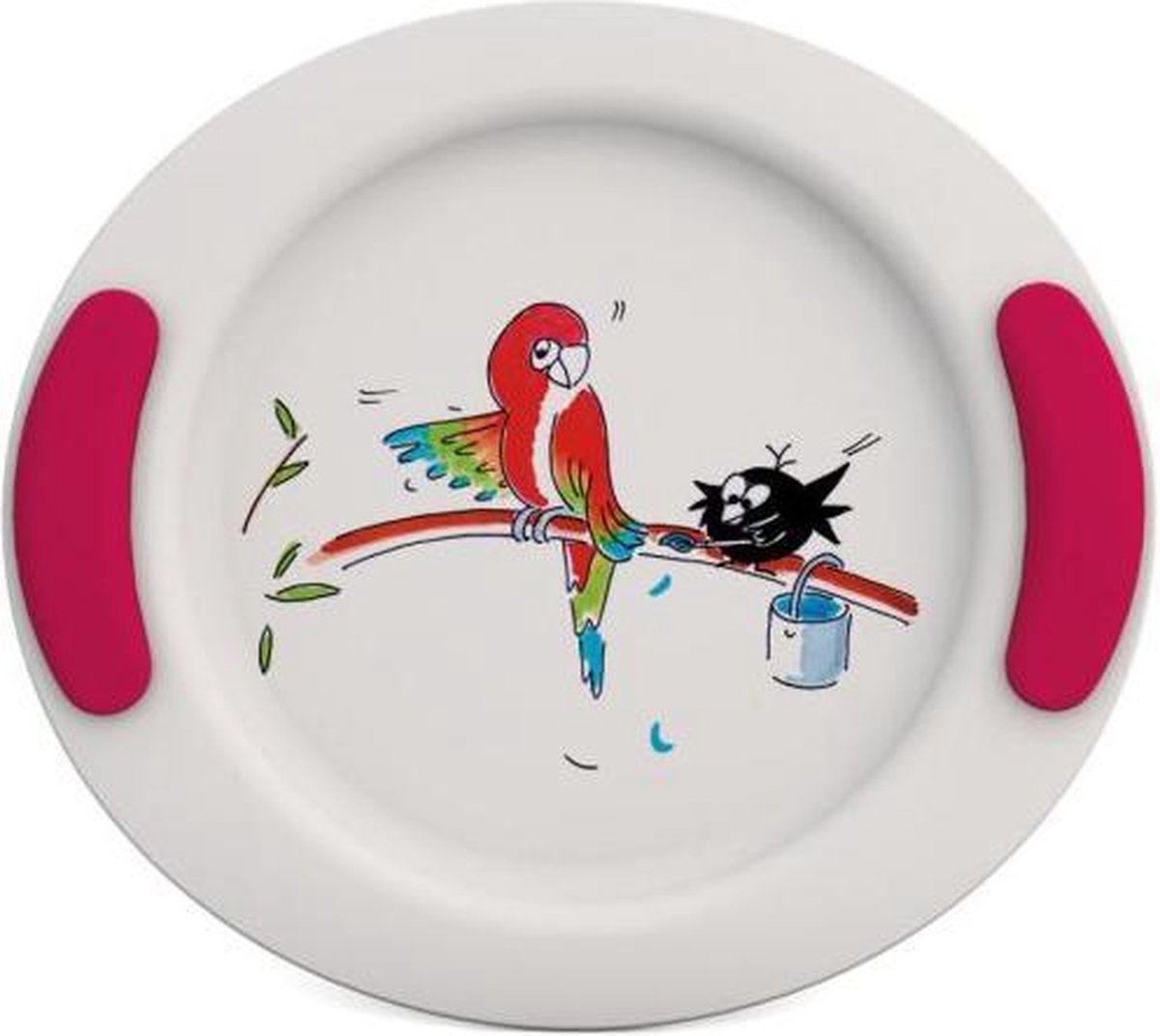 Kinderbord Papegaai - Rood
