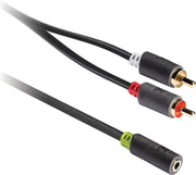 Stereo audiokabel 2x RCA male - 3