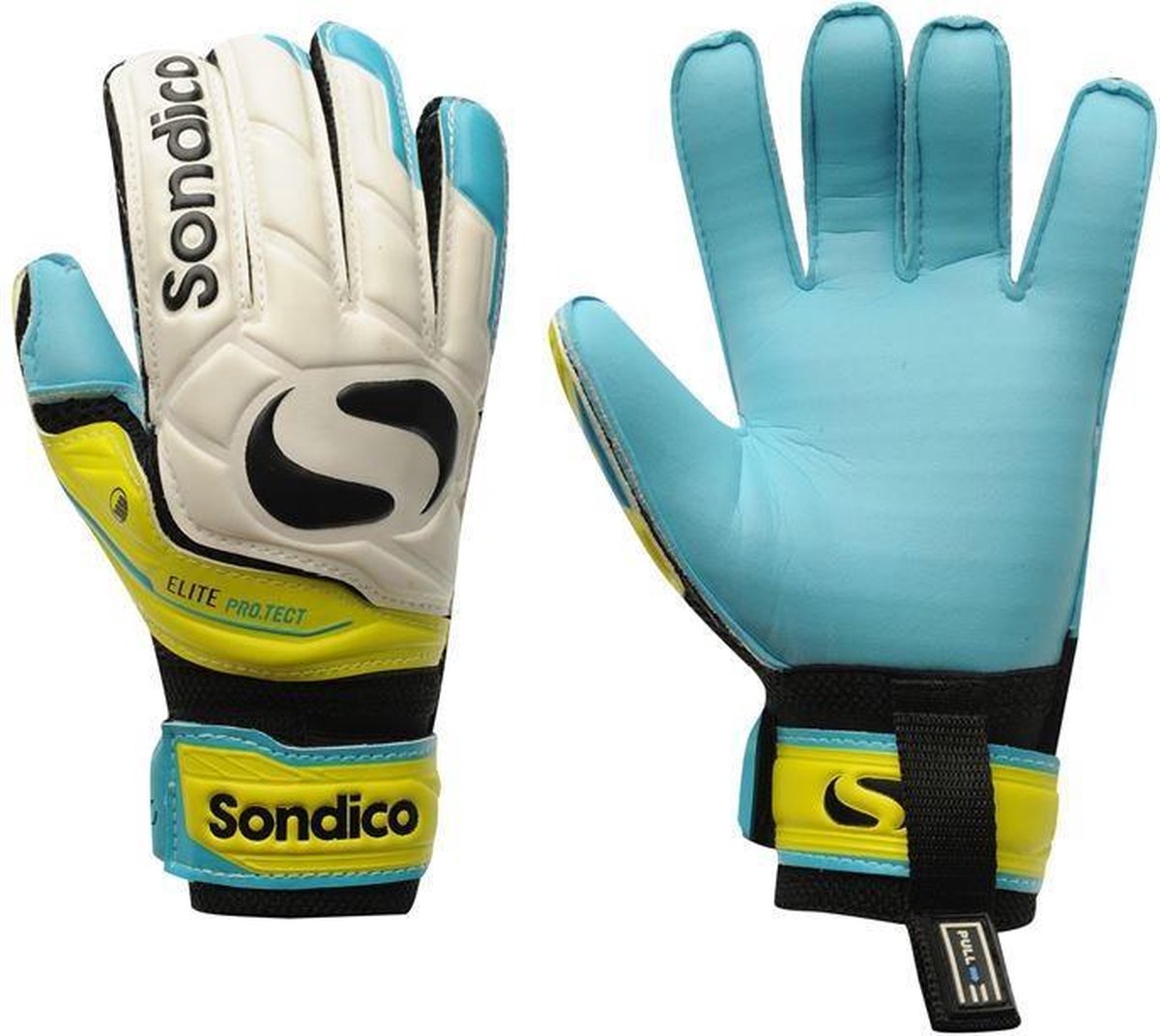 Sondico Keepershandschoenen Elite - Junior- White/Yellow - 5