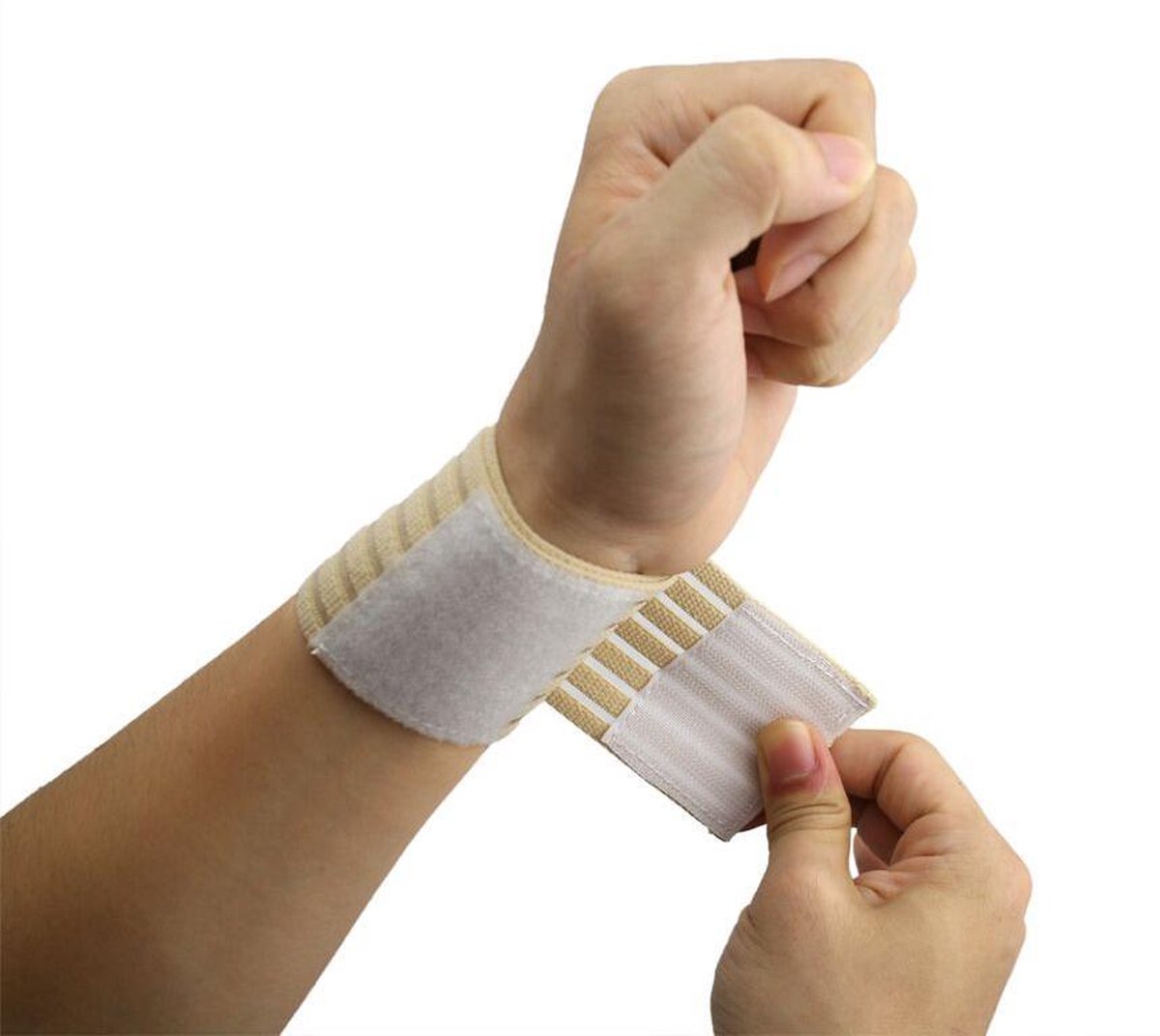 OBBOmed -Polsbandage - beschermd en ontlast de pols - tijdens werkzaamheden en activiteiten - MB 1102 - 2 stuks