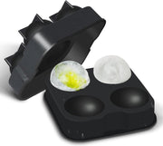 Siliconen Ijsklontjes Ronde Vorm - Ijsbal Maker Met Deksel - Ijsklontjes maken- 4 vormen - Whiskey Ice Cube Ballen