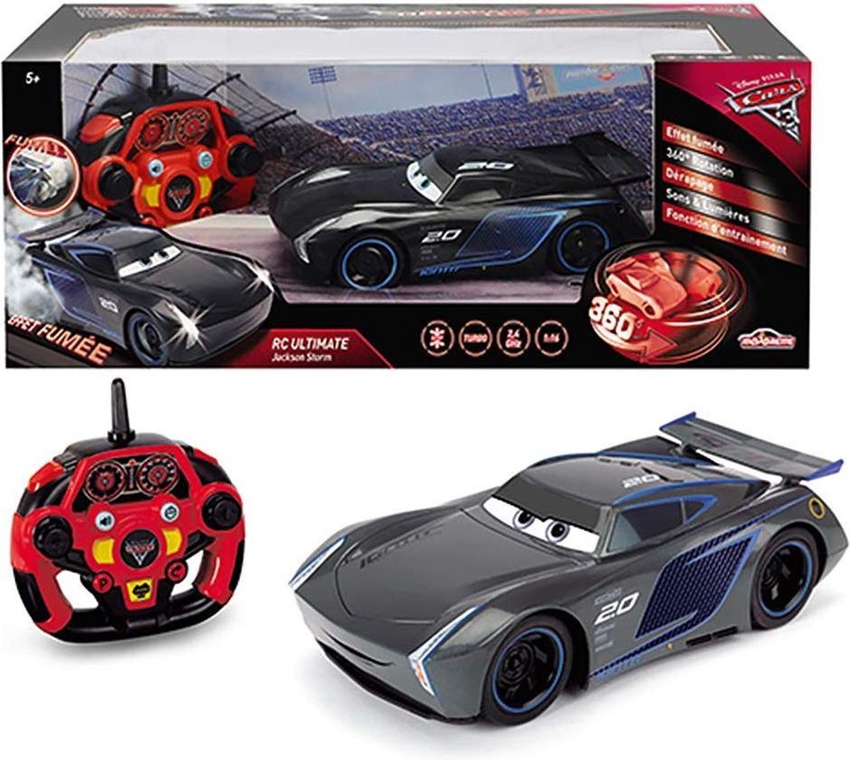 Majorette Cars 3 - RC - Jackson Storm 1/16 schaal 50cm