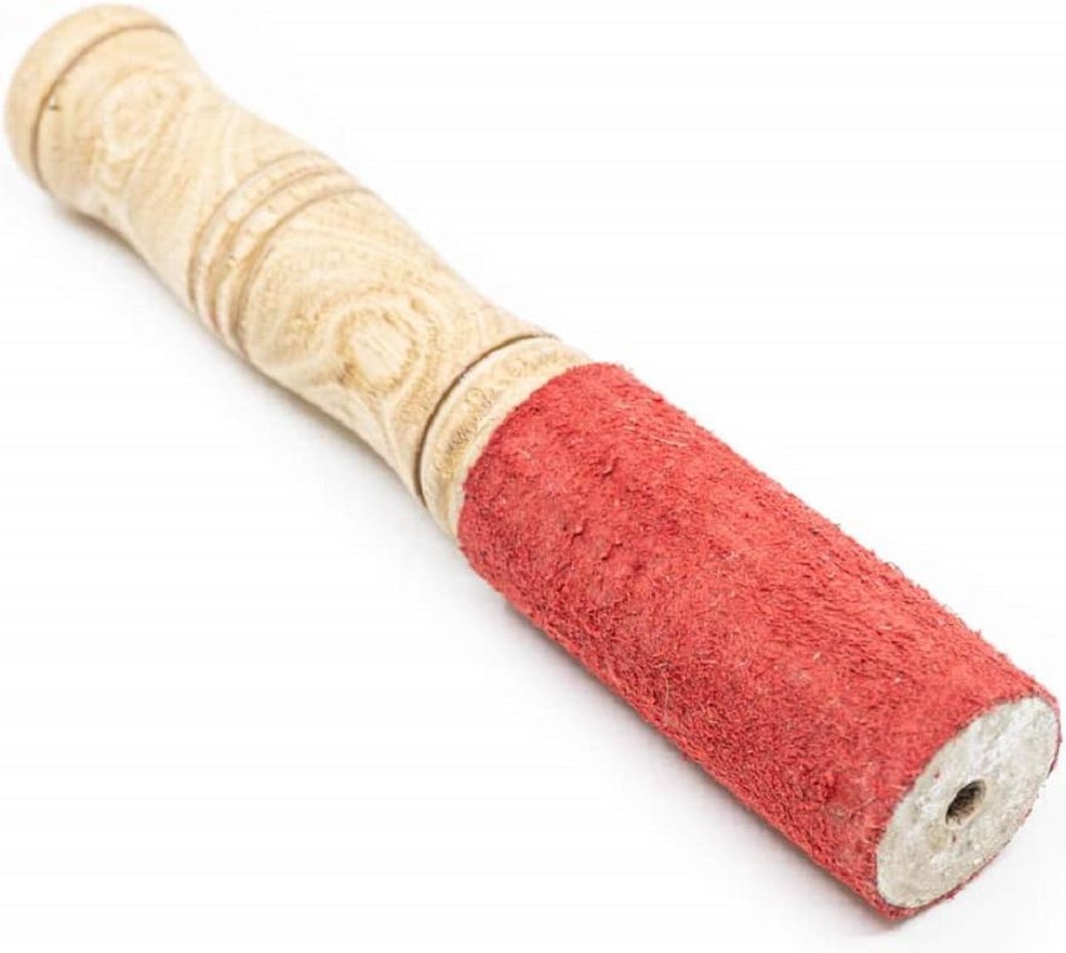 Klankschaal Klopper Klein met Rood Vilt (18 cm)