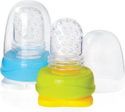 KidsMe Food Pouch Adaptor 2PCS (4M )-Sky & Lime
