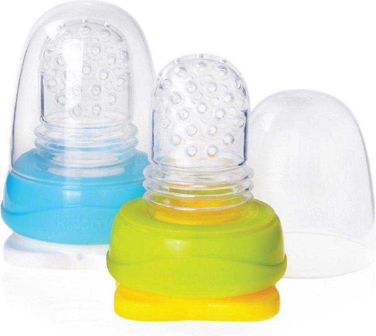 KidsMe Food Pouch Adaptor 2PCS (4M )-Sky & Lime