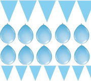 Folat | Blauwe Set | Blauw | Slingers | Ballonnen | Verjaardag | Thema Feest | Geboorte | Gender Reveal | Feest | Kinderfeestje | Party