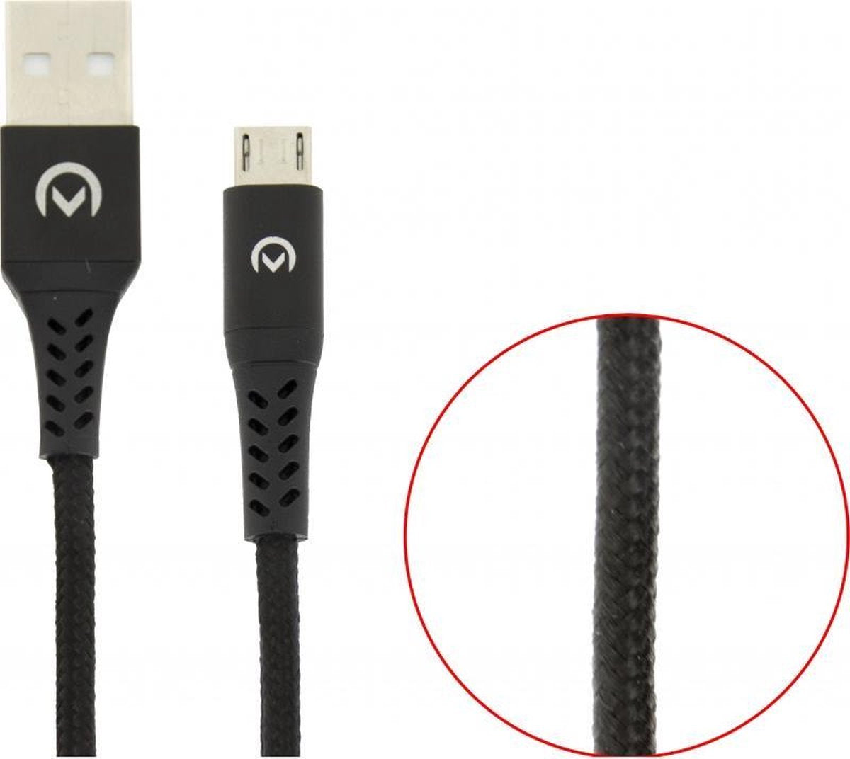 Mobilize MOB-23008 Usb 2.0 Kabel A Male - Micro-b Male 0.2 M Zwart