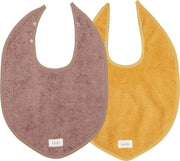 Koeka Slab drop Dijon Organic 2 pack - plum/ochre