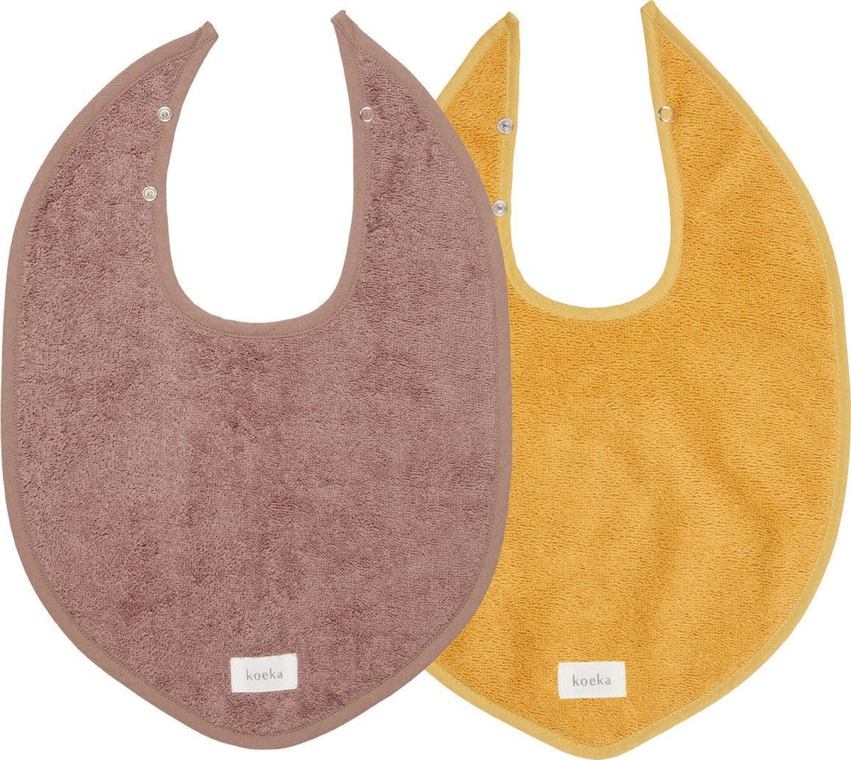 Koeka Slab drop Dijon Organic 2 pack - plum/ochre
