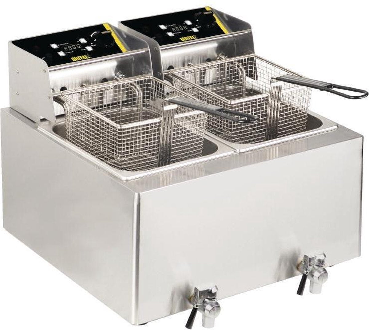 Buffalo dubbele friteuse 2x 8 Liter