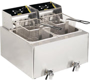 Buffalo dubbele friteuse 2x 8 Liter