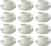 Palmer Robusta Kop en schotel 18 cl - Porselein - 12 stuks