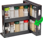 Myours® - Kruidenrek – Kruidenrek staand – Kruidenrek ophangbaar – Keukenrek – Keukenrek hangend – Keukenrekje hangend – Organizer – Organizer keuken - Zwart