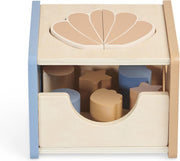 Jollein Houten blokken - Vormenstoof - Schelp - Blue