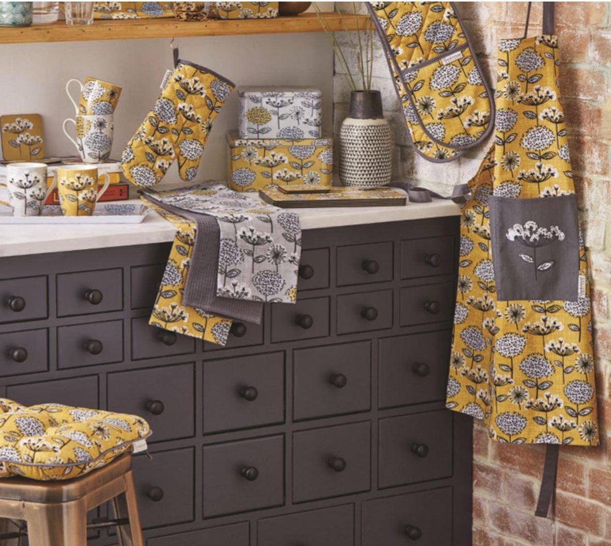 Cooksmart Theedoek (Per 3st.) Retro Meadow