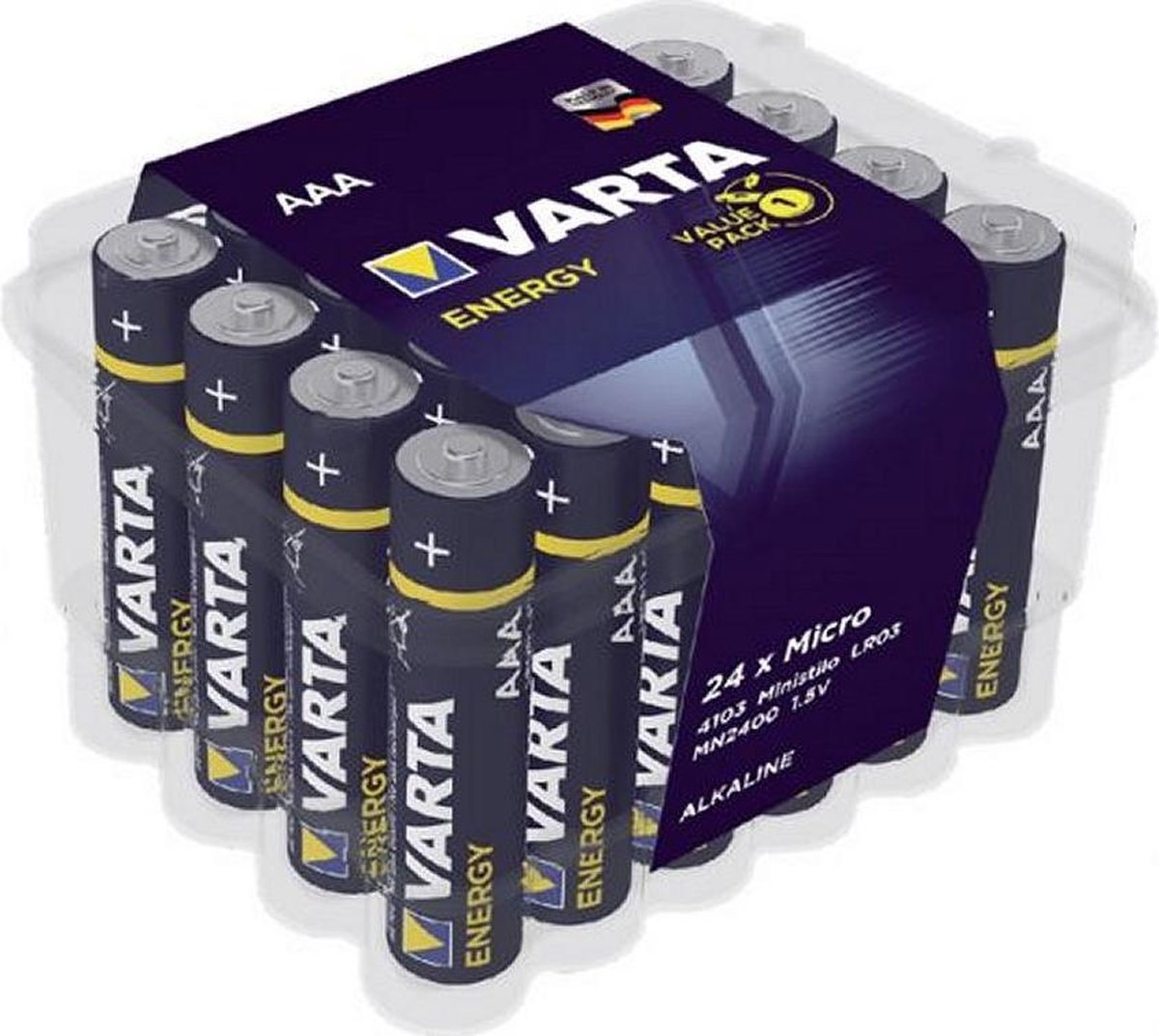 Varta Energie AAA Alkaline Batterijen 24 Stuks Blauw