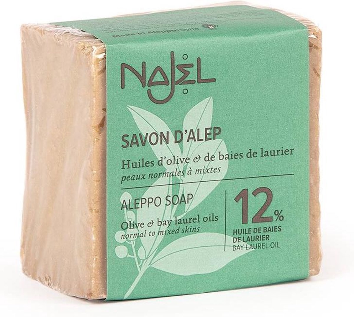 Aleppozeep met 12% Laurierolie - 185 gram