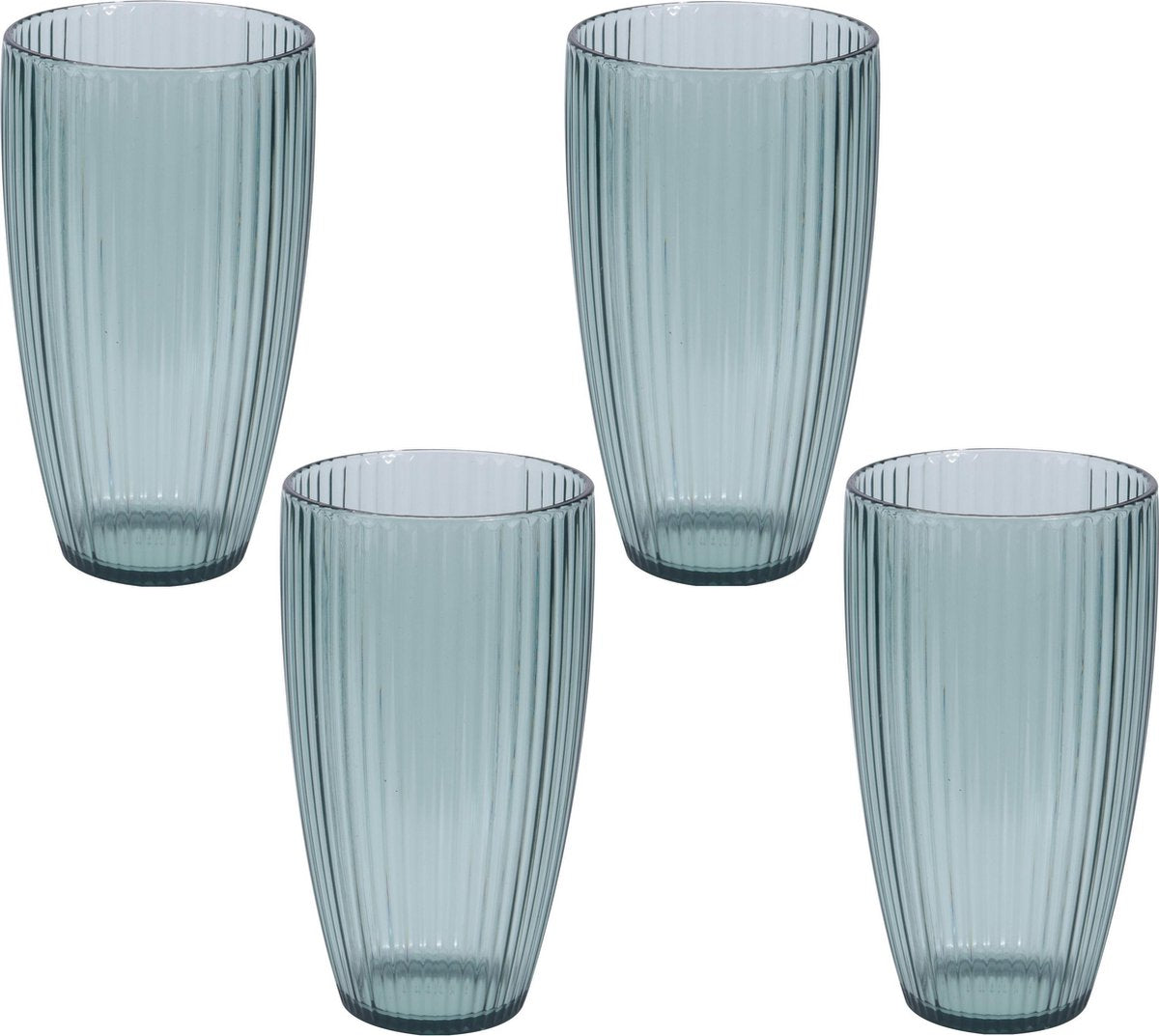 8x Water/sap glazen van kunststof 650 ml - Keukenbenodigdheden - Picknicken - Camping/caravan servies - Champagne serveren - Drinkglazen