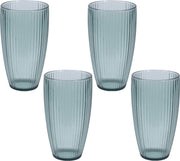 8x Water/sap glazen van kunststof 650 ml - Keukenbenodigdheden - Picknicken - Camping/caravan servies - Champagne serveren - Drinkglazen