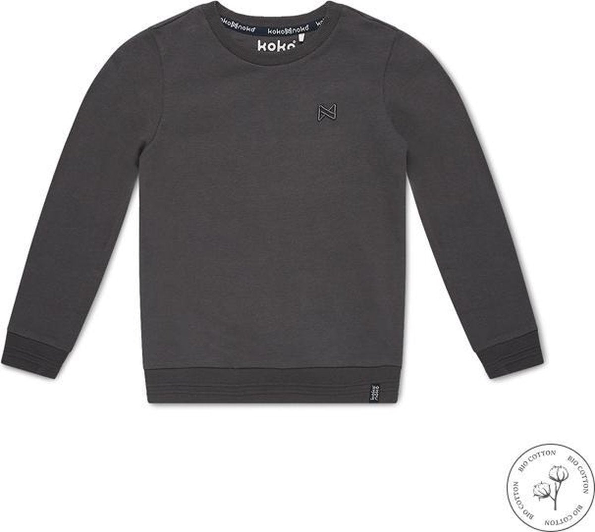 Koko Noko Bio Basic Sweater NEILL Grey - Maat 86/92