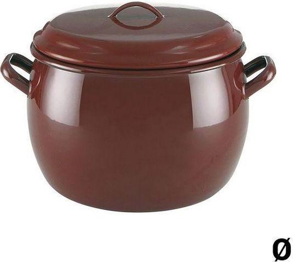 Casserolepan met deksel Quid Classic Bruin Geëmailleerd Staal
