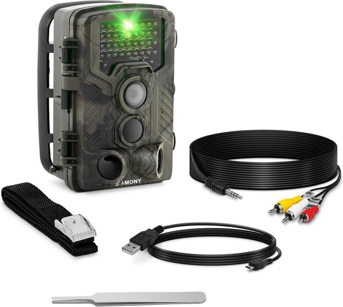 Stamony Wildcamera - 8 MP - Full HD - 42 IR-LED's - 20 m - 0.3 s - 3G