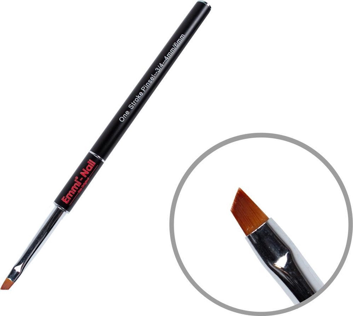 Emmi-Nail One Stroke Pinsel Â¾ - 4mm/6mm